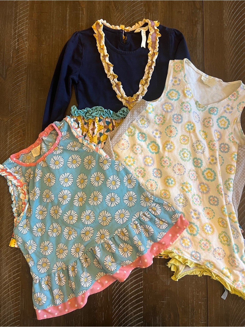 Matilda Jane Girls’ size 8 lot- 1 dress, 1 tunic, 1 top